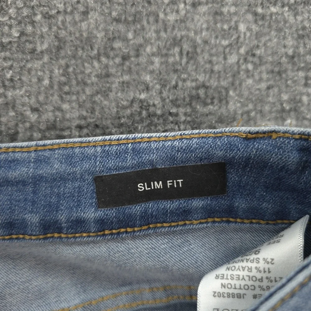 Judy‎ Blue Jeans Womens 9/29 Blue Slim Fit Straight Mid Rise Cargo Stretch Denim